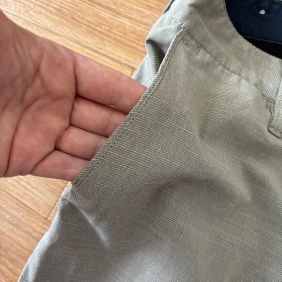 Billabong Submersible Mid Rise Flat Front Hybrid Shorts Tan Heathered Men’s Size - Picture 7 of 9